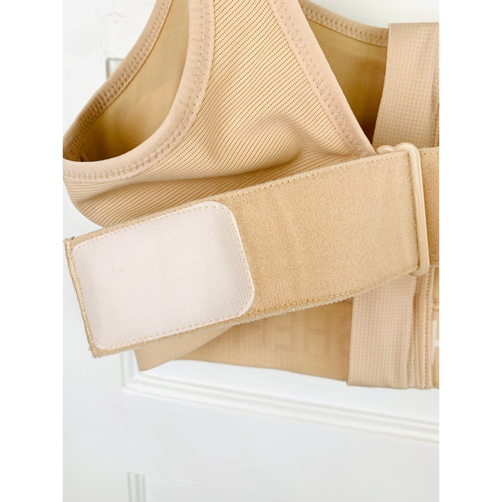 Shefit Ultimate Sports Bra Sandstorm Beige High Impact Front Zip Sz 1 Luxe NWOT - Picture 10 of 16